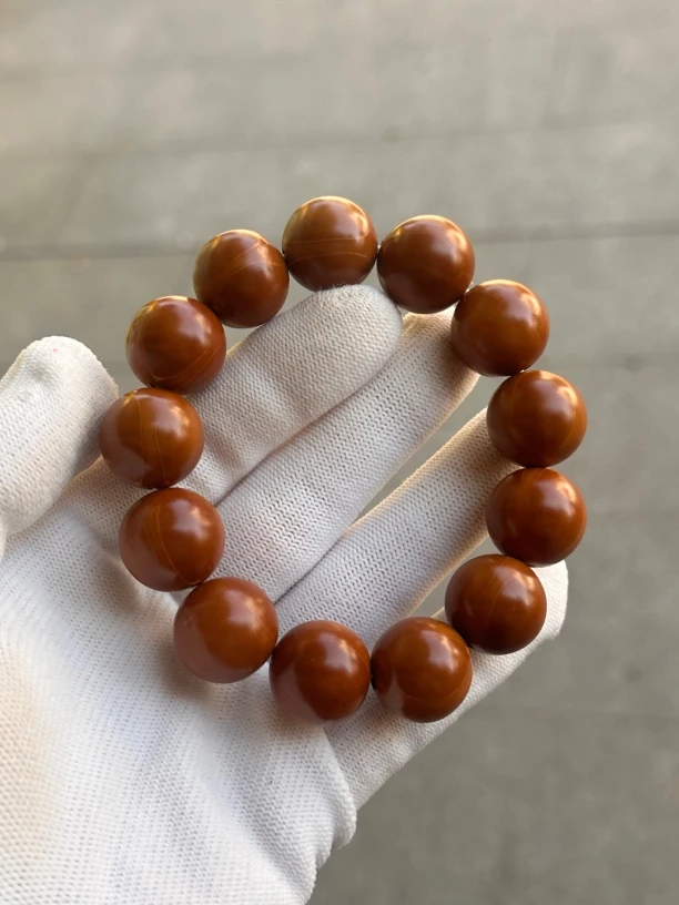 橄榄核梅林老树铁核四花17全品手串核雕文玩