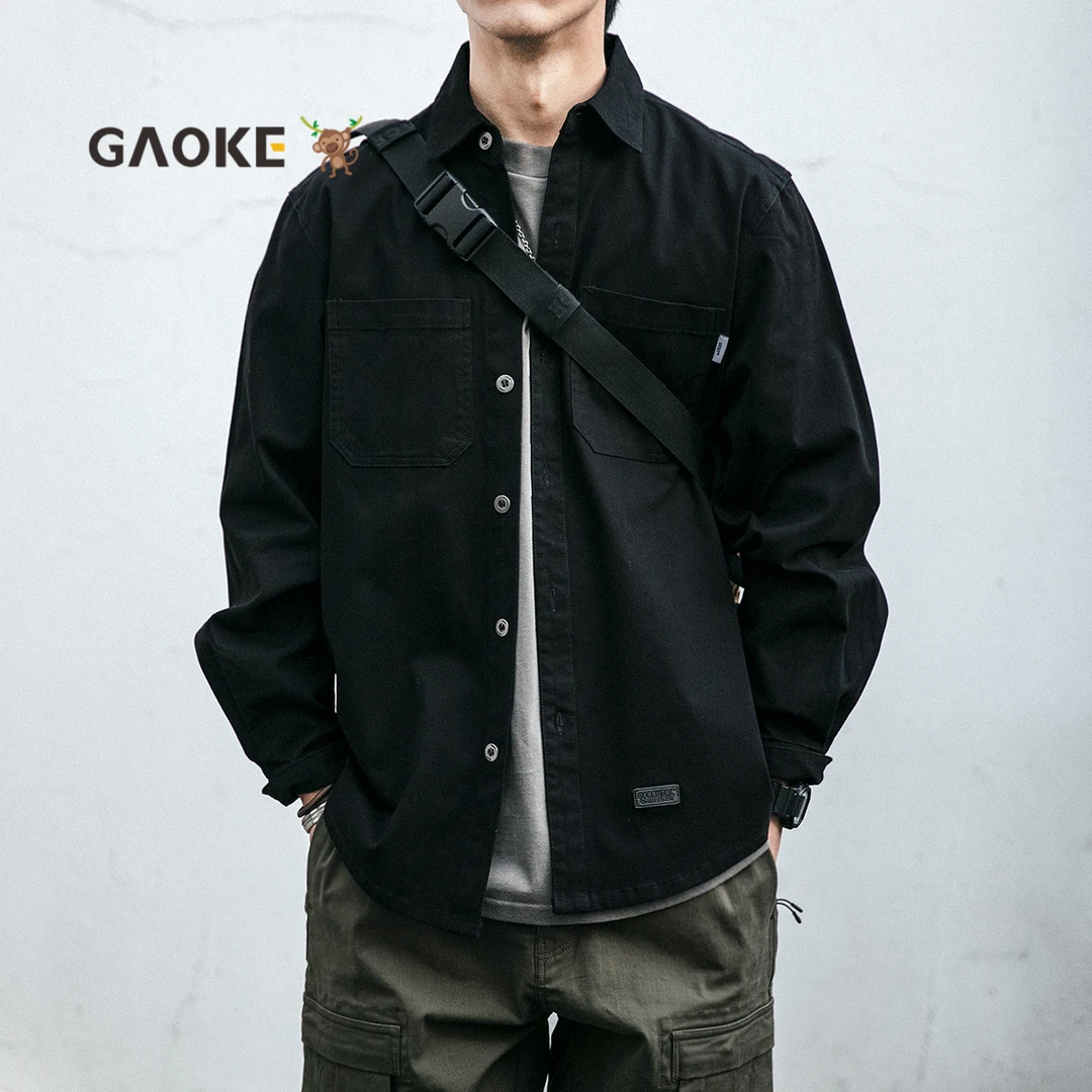 长袖男装休闲外套外套衬衣长袖休闲男士牛仔衬衫男款衬衫牛仔秋季