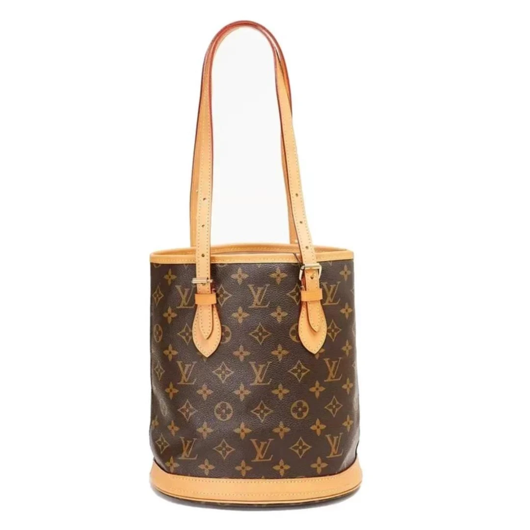 99新 LouisVuitton/路易威登 老花水桶小号托特