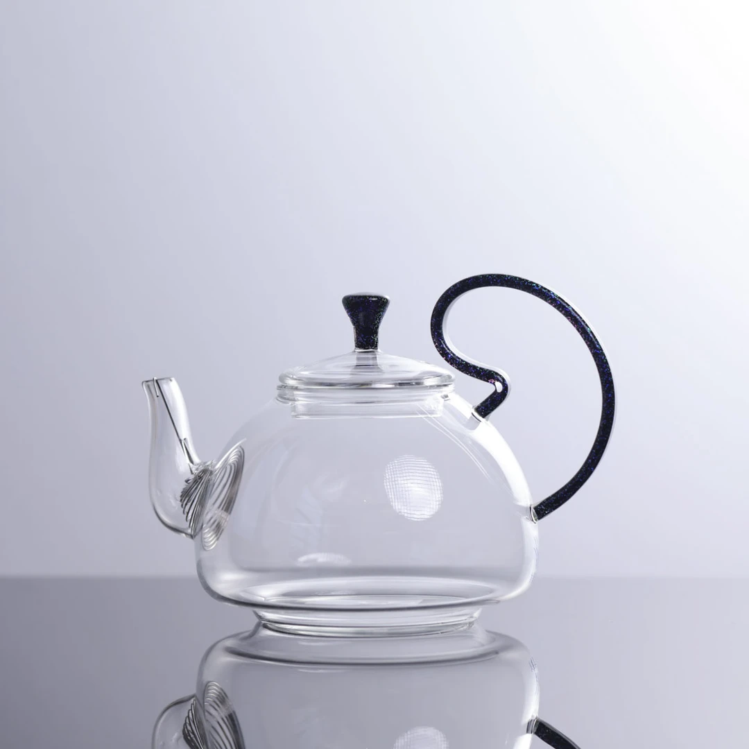 自慢堂-花茶壶紫晶（容量200cc）-茶具陶瓷中式手工