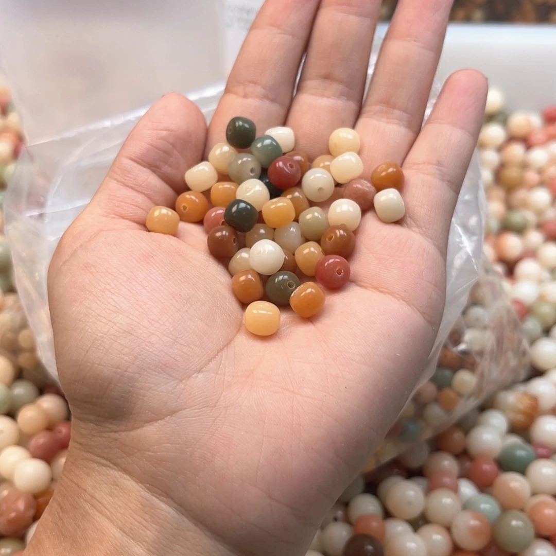 白玉菩提吊坠c8mm/110颗迷你小多宝