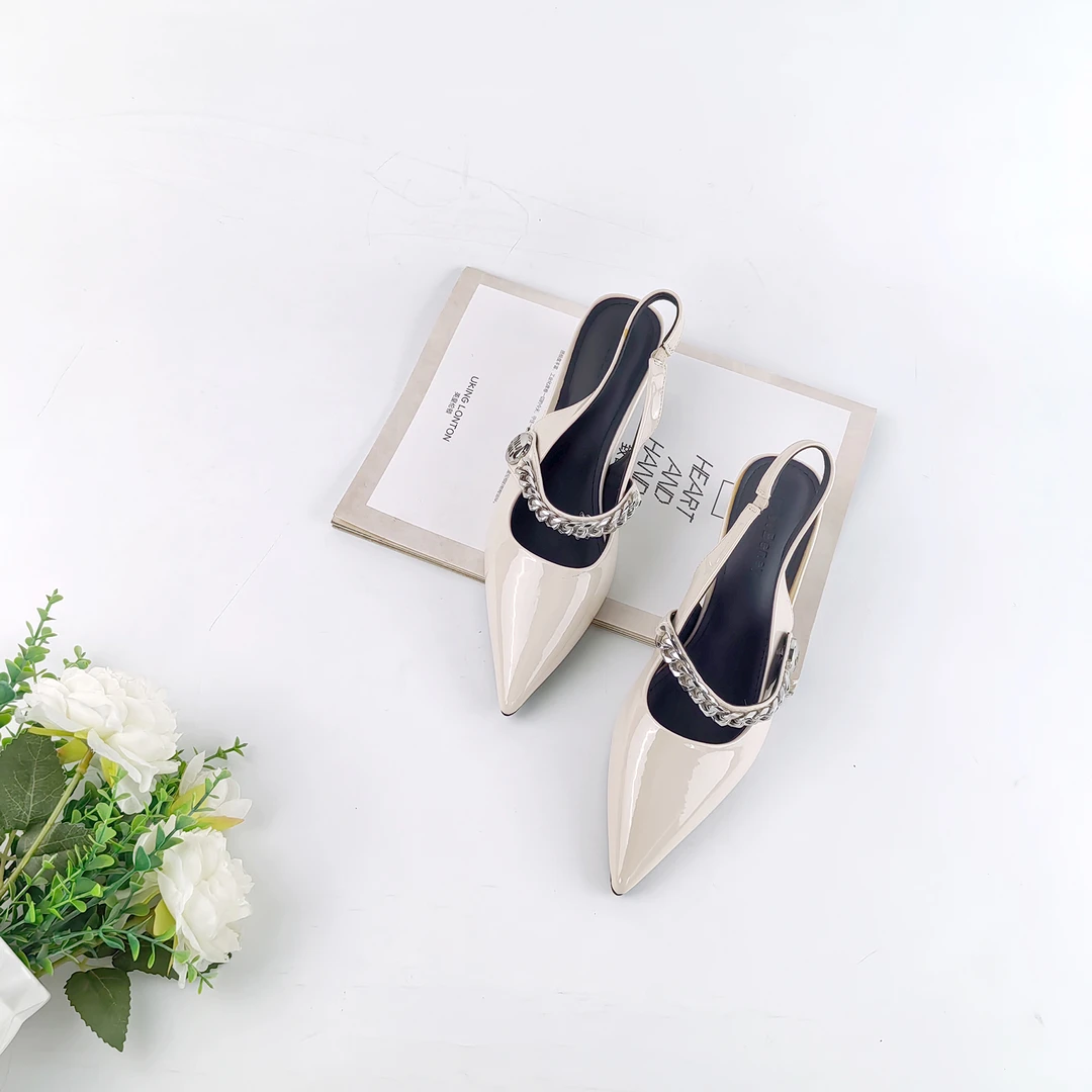 2024夏季新款时尚百搭尖头高跟女士包头凉鞋-6863-35