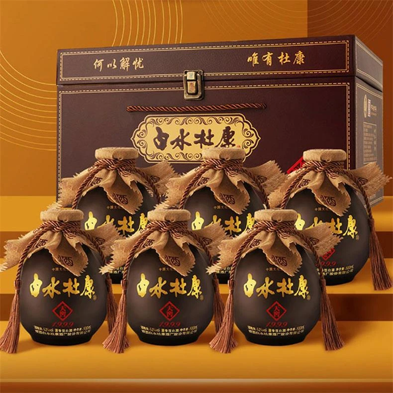 白水杜康总厂出品 天窖1999 纯粮酿造优级浓香型白酒52度 500ml*6