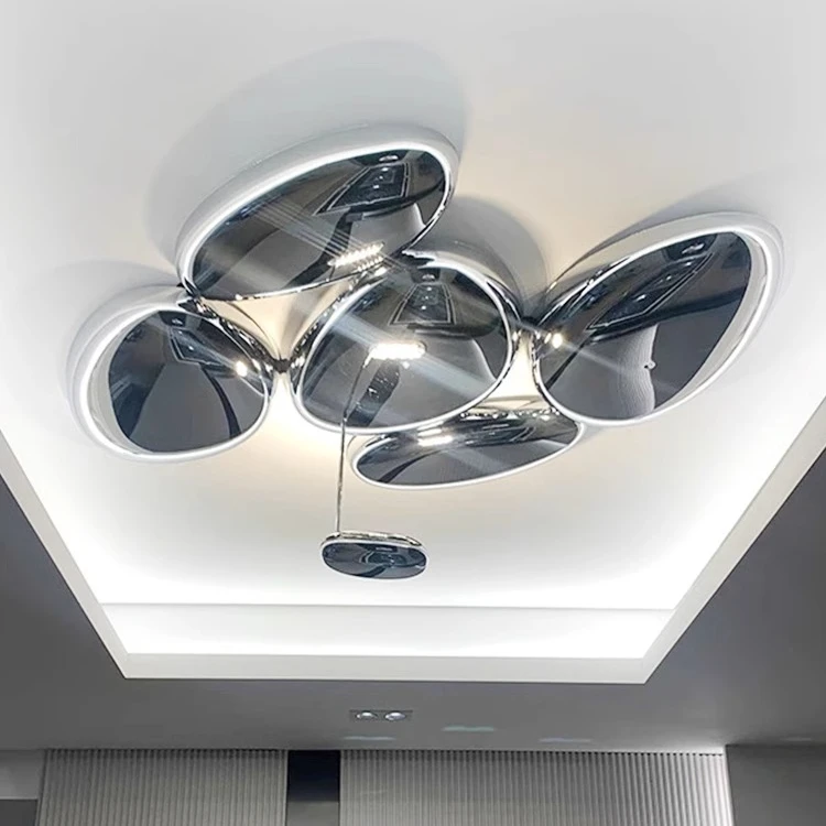 设计师简约客厅吸顶灯轻奢后现代灯具别墅创意大气水银客厅灯