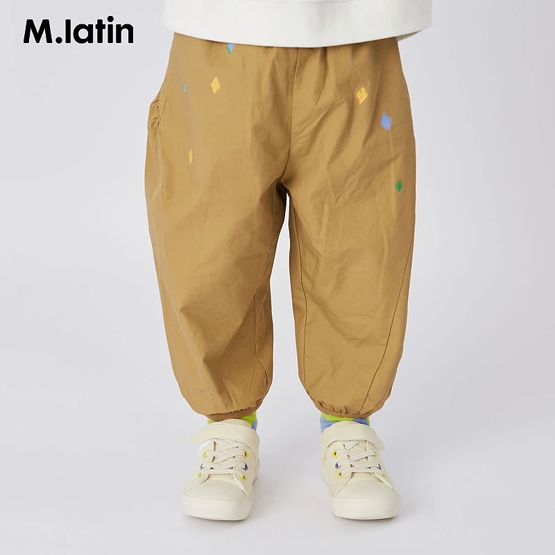 商场同款马拉丁童装女童裤子2022秋装新款活泼可爱小童休闲长裤