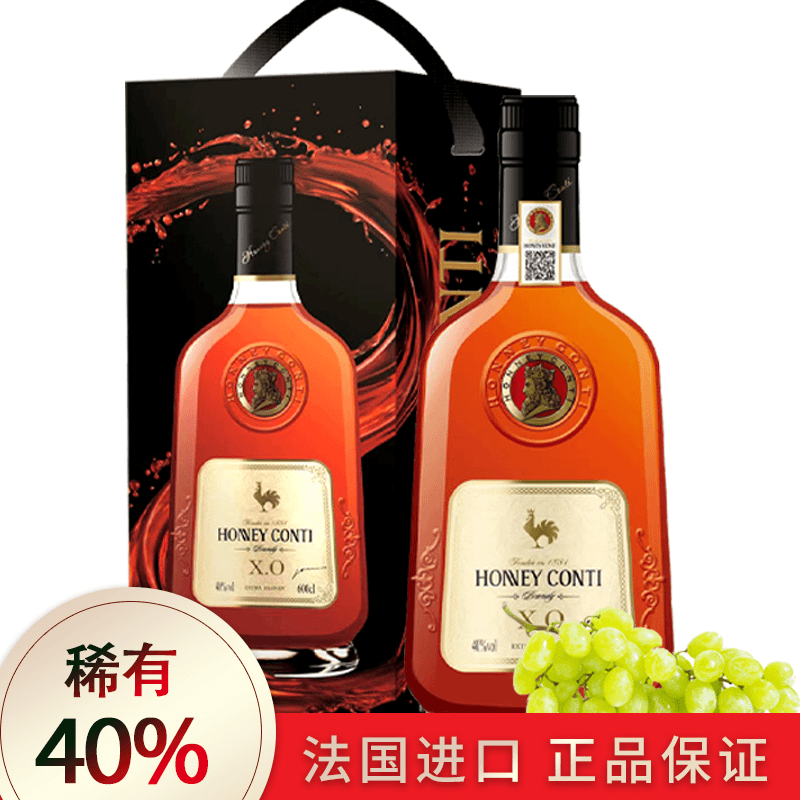 法国进口霍尼康帝奢尊X.O白兰地40度6L，配礼盒