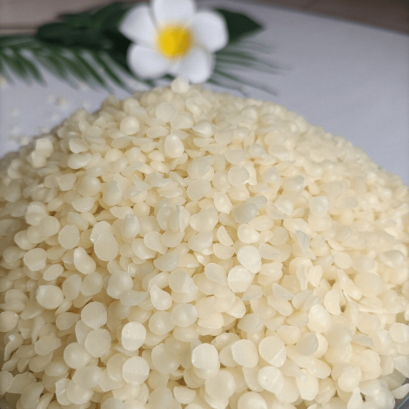 网红主播做蜡瓶糖蜡自制DIY原材料食品级可食用乳白蜂蜡颗粒散装