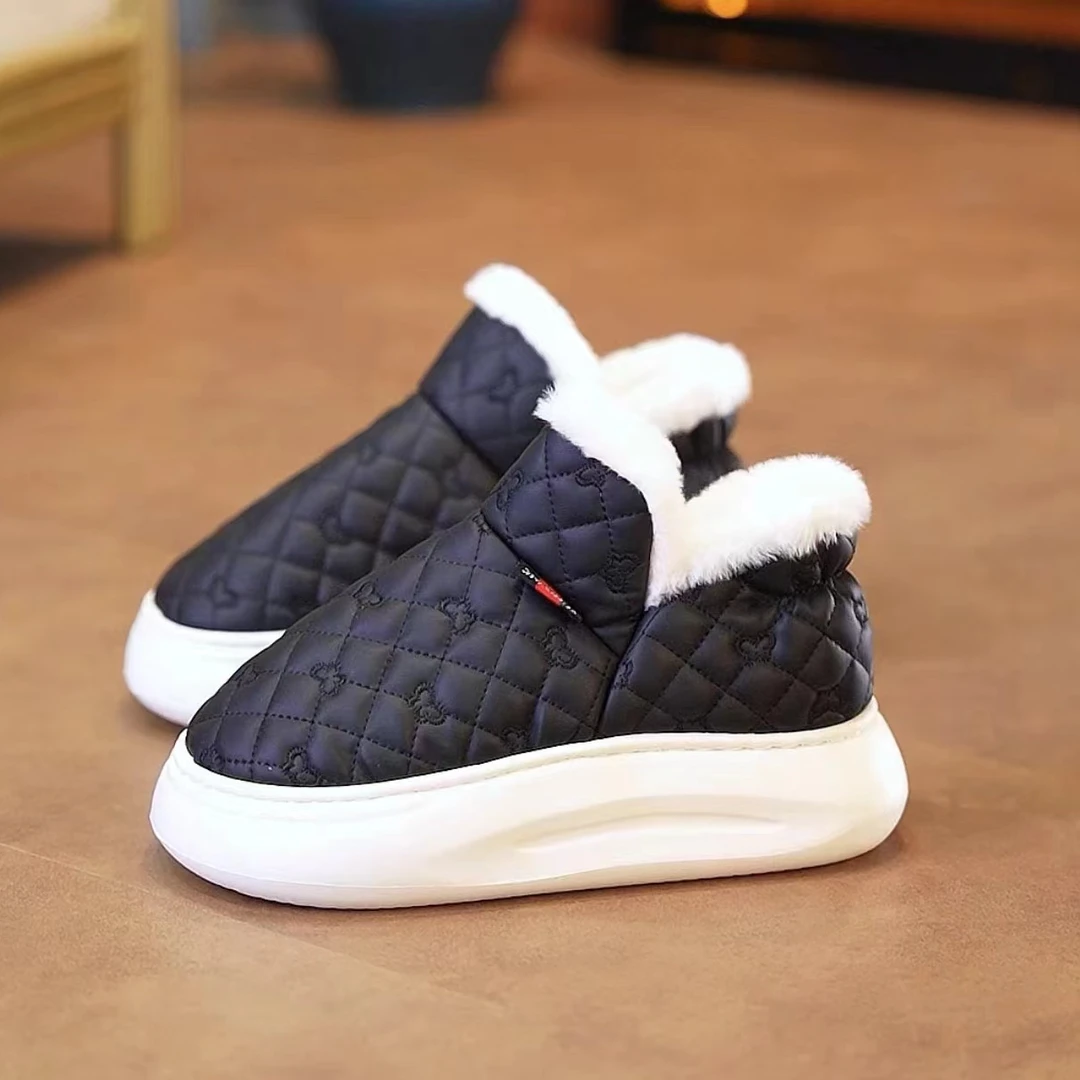 新款男女同款雪地靴加绒加厚保暖时尚软底棉靴秋冬雪地靴百搭防水