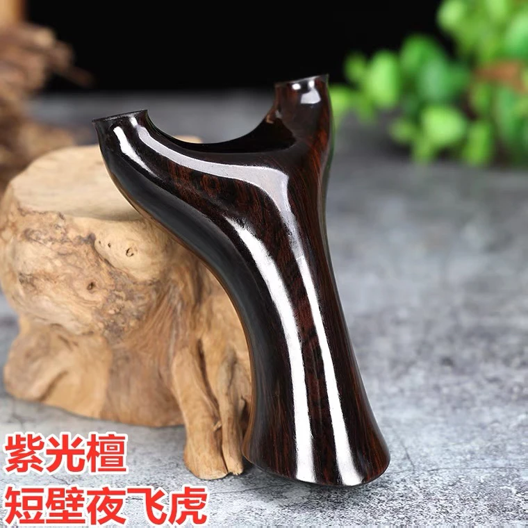 乌木紫光檀短臂飞虎弓78——17