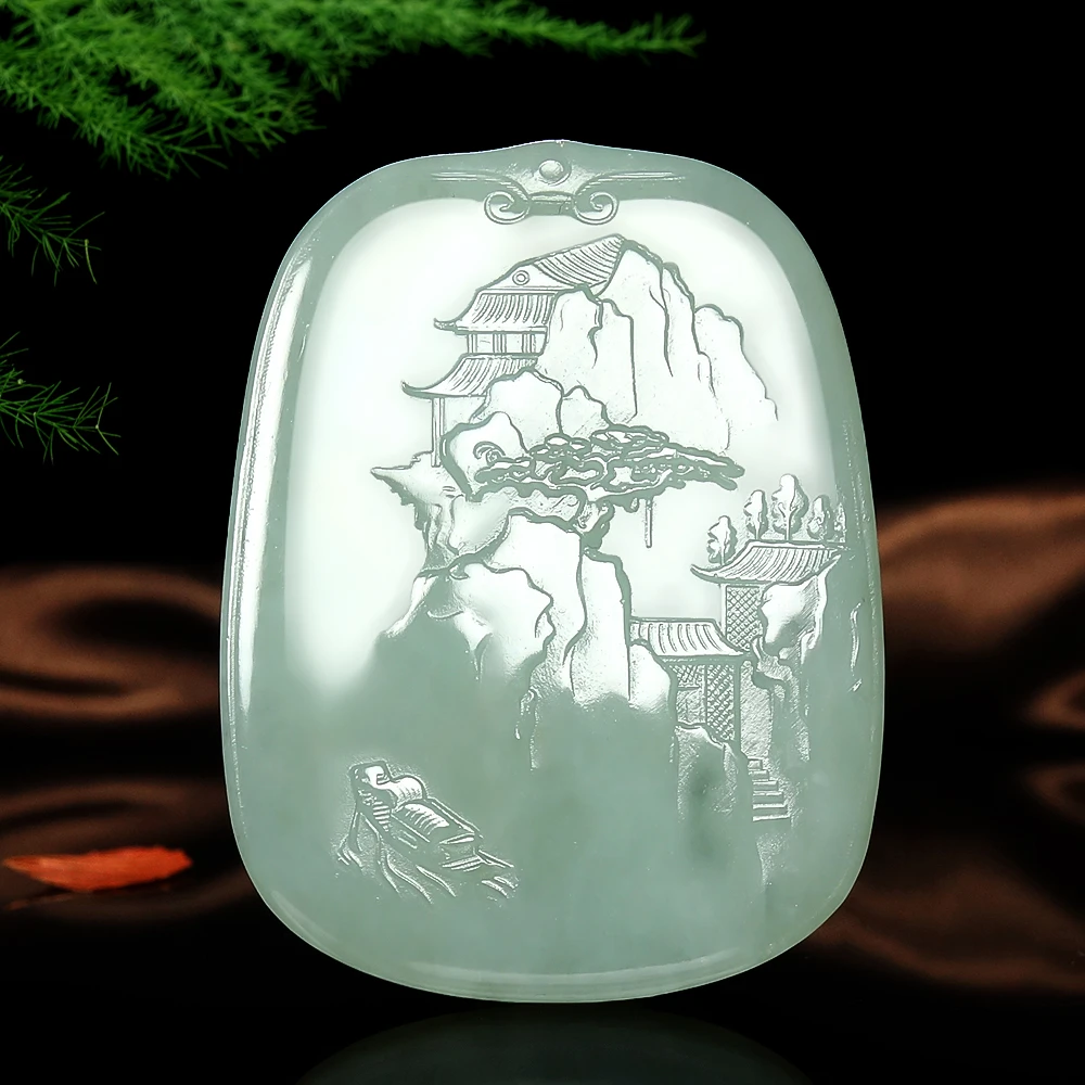 精品和田玉《大好河山》挂件208