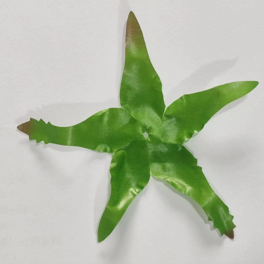 最新款玫瑰花小布花托红尖花托DIY材料手工仿真玫瑰花专用花材