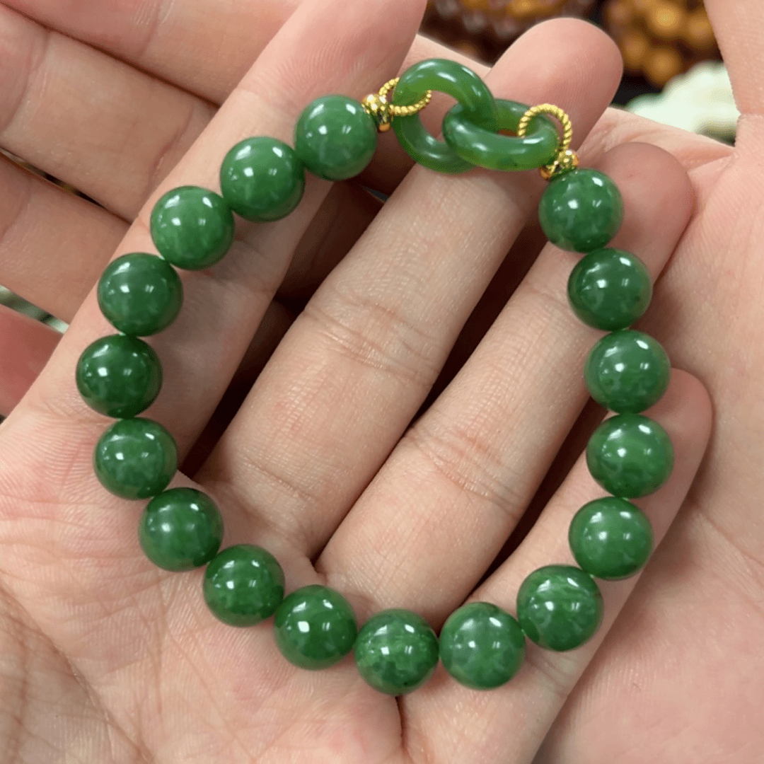 【闪购商品】和田玉（碧玉）手链未镶嵌