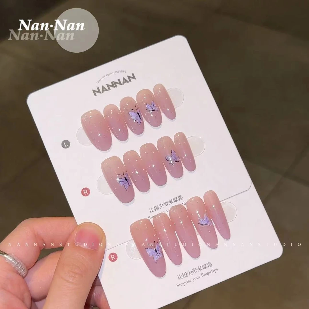 NANNAN[紫蝶]手工穿戴甲H414（SS-L07）
