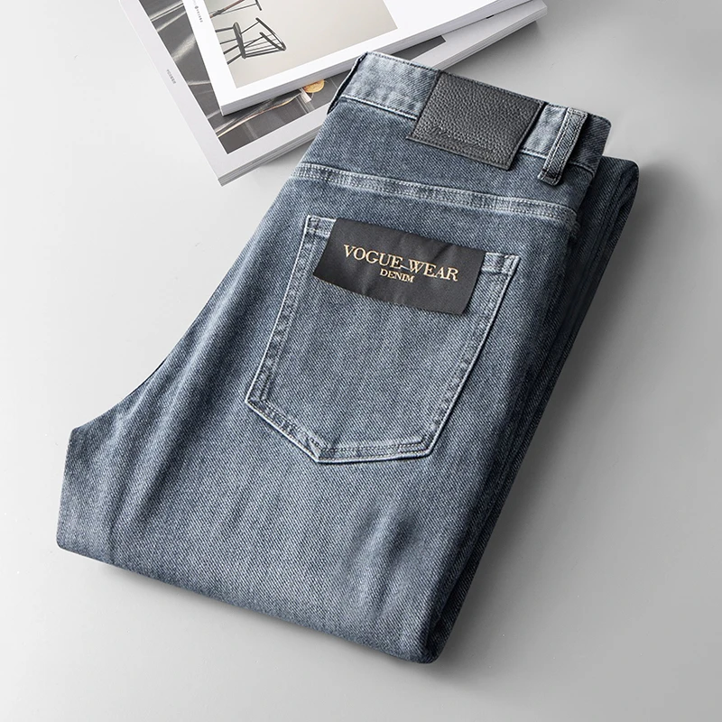 牛仔裤男夏季薄款款休闲商务宽松直筒休闲棉弹力男士百搭修身