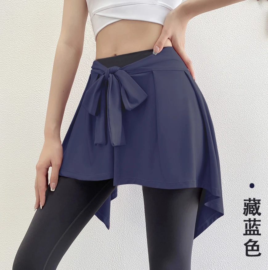 J21042Y半身裙女显瘦遮臀防走光速干短裙瑜伽屁帘