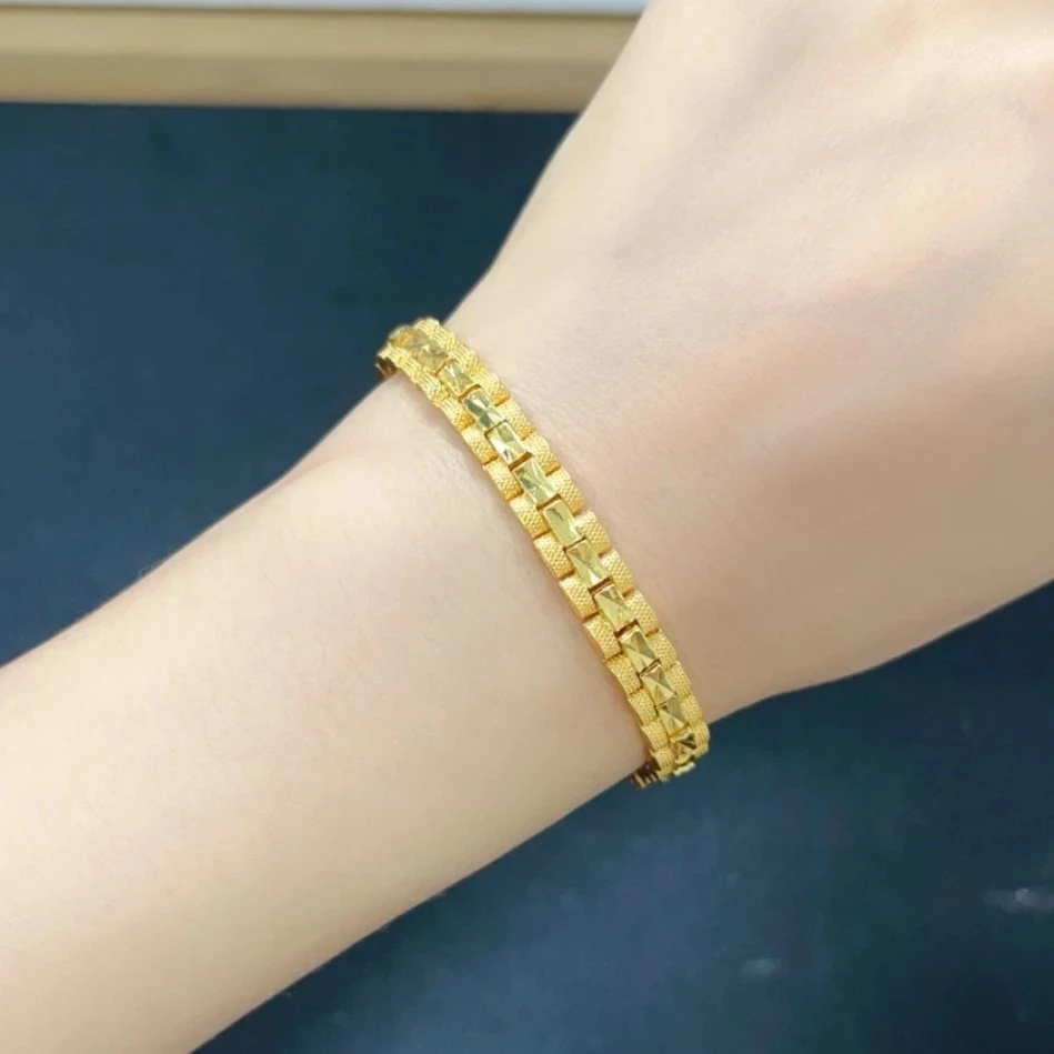 铜合金手链 经典手链金色饰品精美时尚百搭精致气质女款男士女士