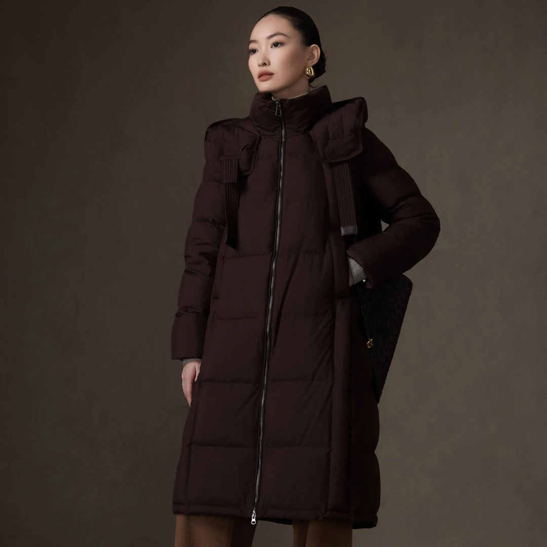 冬季中长款(新春开工特恵）过膝连帽保暖百搭1780