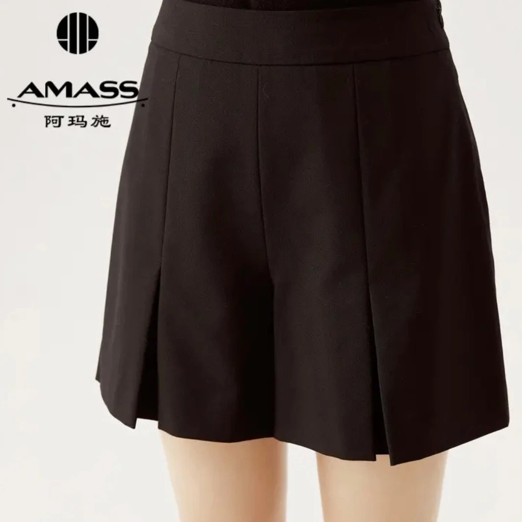 AMASS/阿玛施新款夏季花苞百搭显瘦高腰A字短裤 5100463