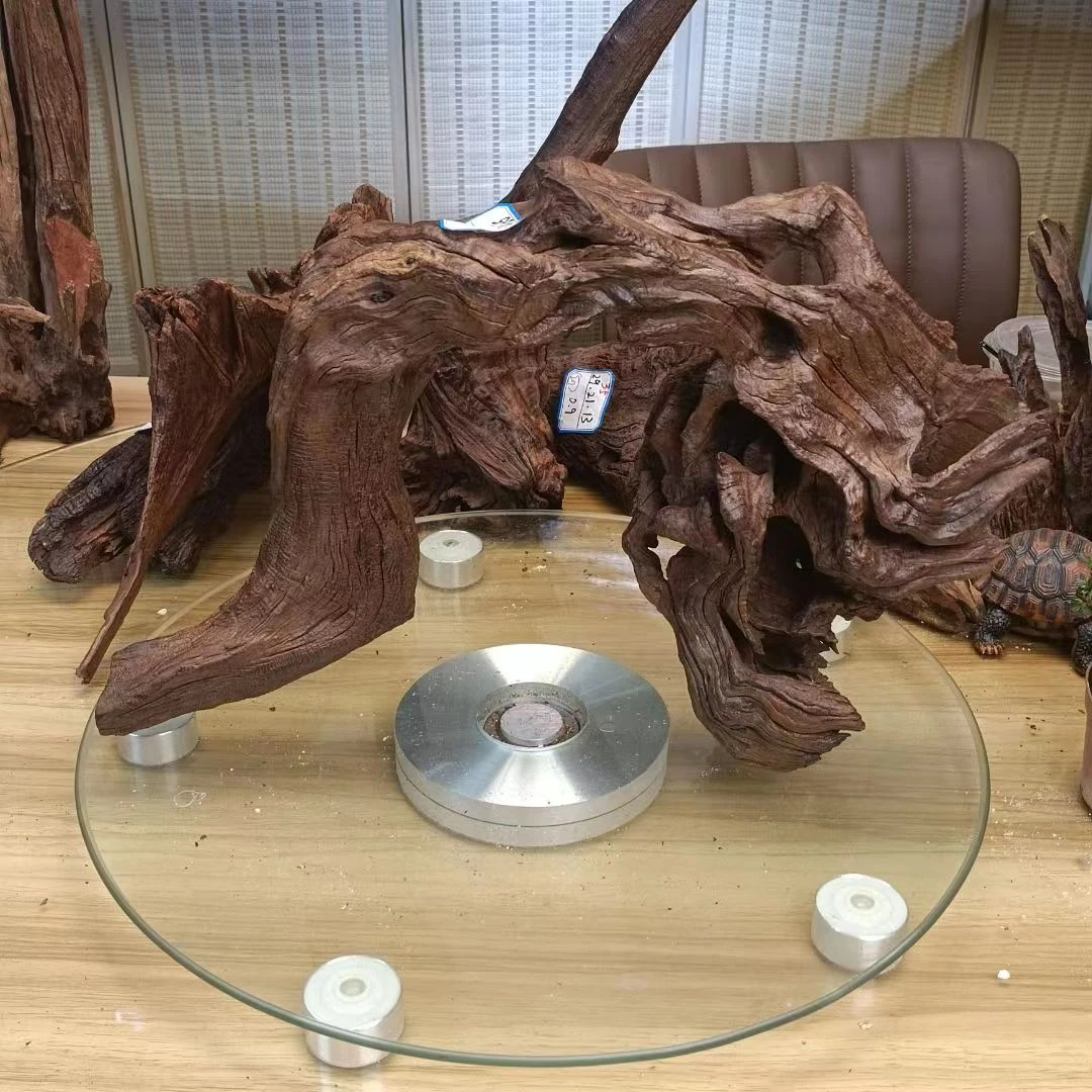 紫柚木沉木鱼缸造景茶室摆件主播福利（图片仅供参考随机发货）