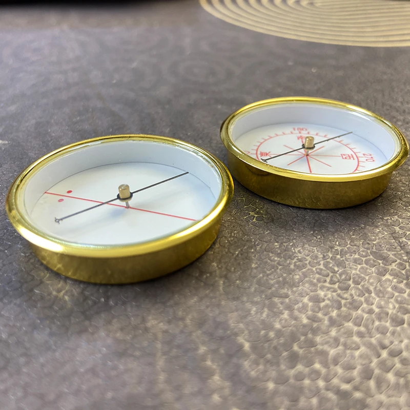 辅星堂罗盘专业指南针3.7纯铜强磁细针天池太极十字一字高精度