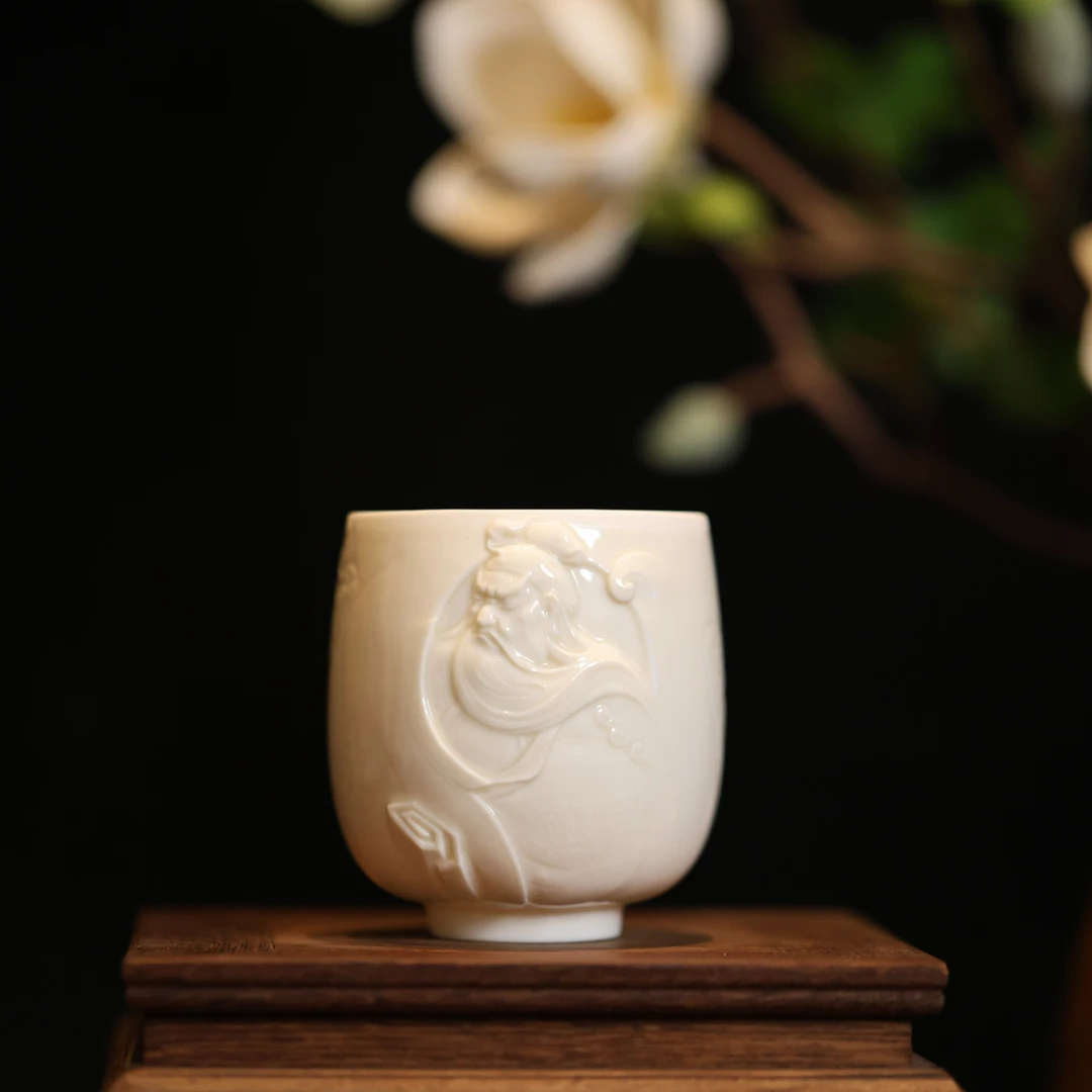 大宋定窑—原创纯手工义薄云天6.5*8高档白瓷收藏级