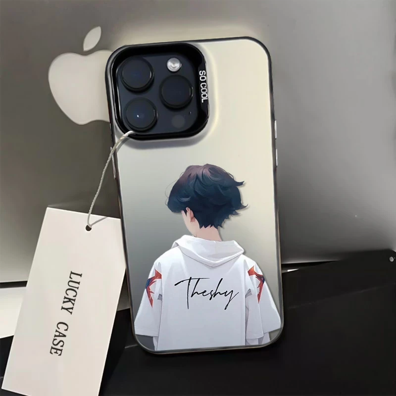 Theshy背影苹果15promax手机壳iphone14pro卡通13元气壳12/11新款