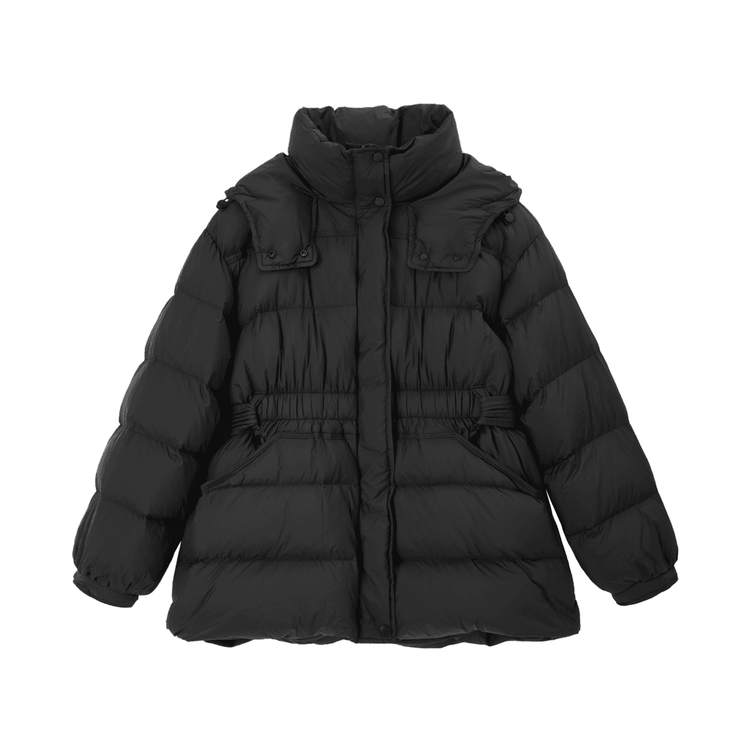 片断冬季新款90白鸭绒短款羽绒服收腰简约纯色女款羽绒服