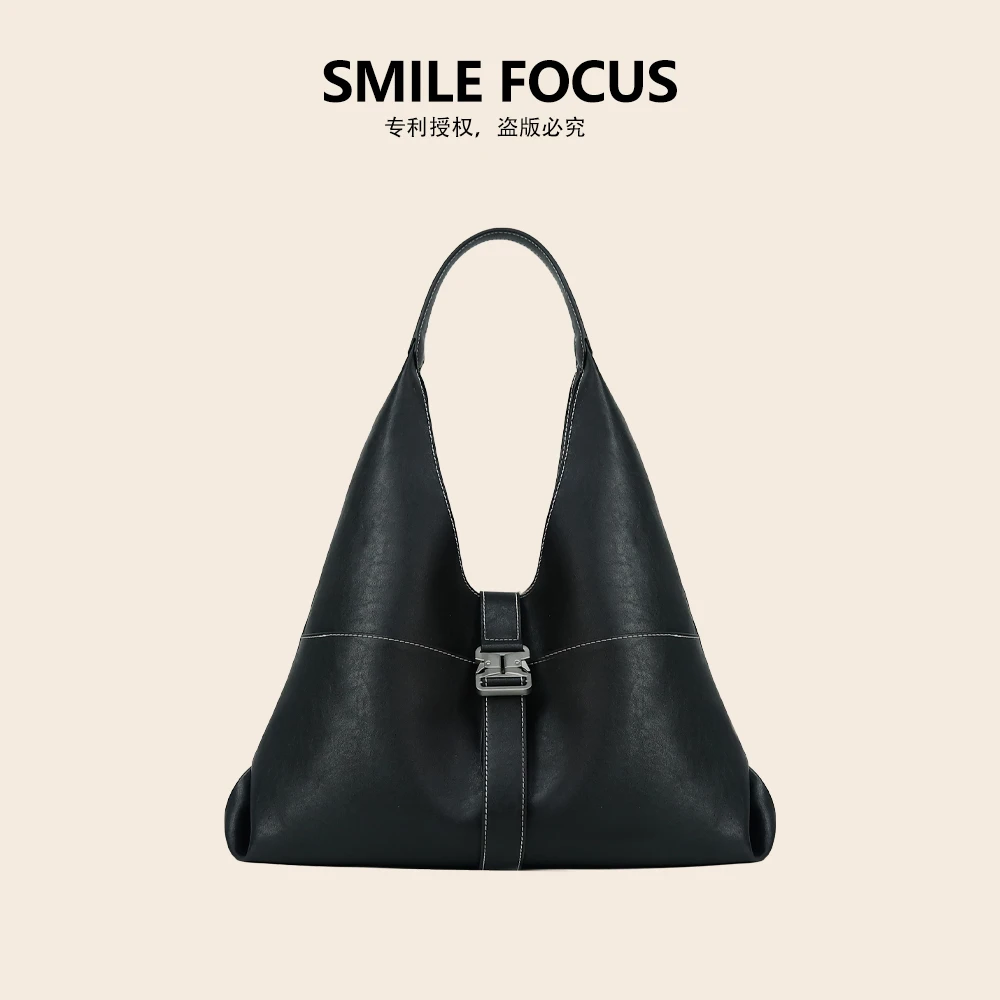 SMILE FOCUS微笑有约品牌2024新款单肩腋下包高级质感手提托特包