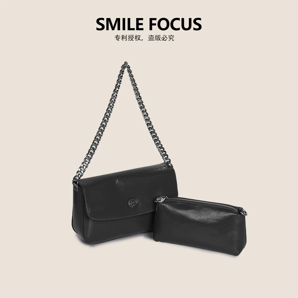 SMILE FOCUS微笑有约2024新款女包休闲韩系时尚通勤单肩包