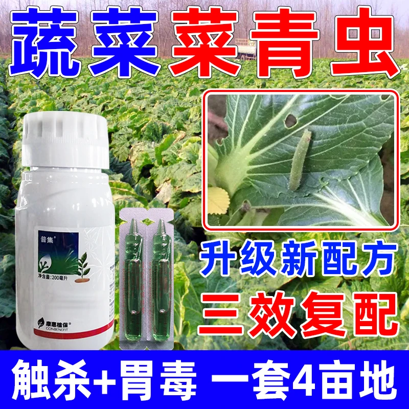 【厂家直销】菜青虫专用三效复配大白菜小白菜蔬菜地用正品有机肥料