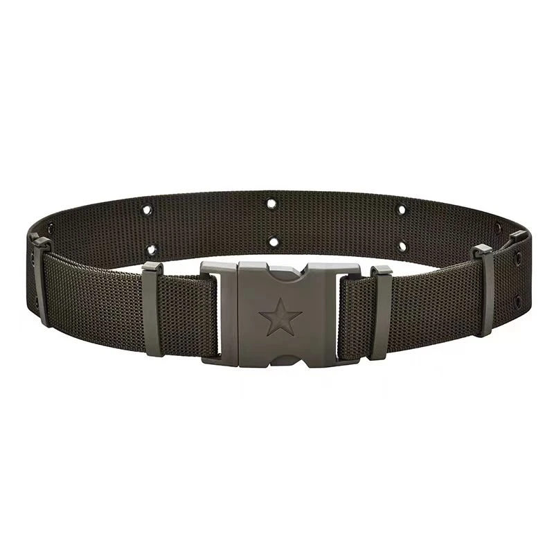 编织外腰带战术户外腰带尼龙帆布编制外腰带卡扣腰带男