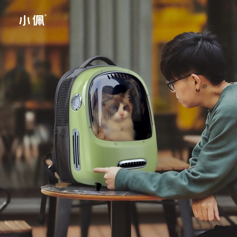 X佩新风猫包外出便携太空舱宠物包大容量冬天双肩包猫咪狗狗背包
