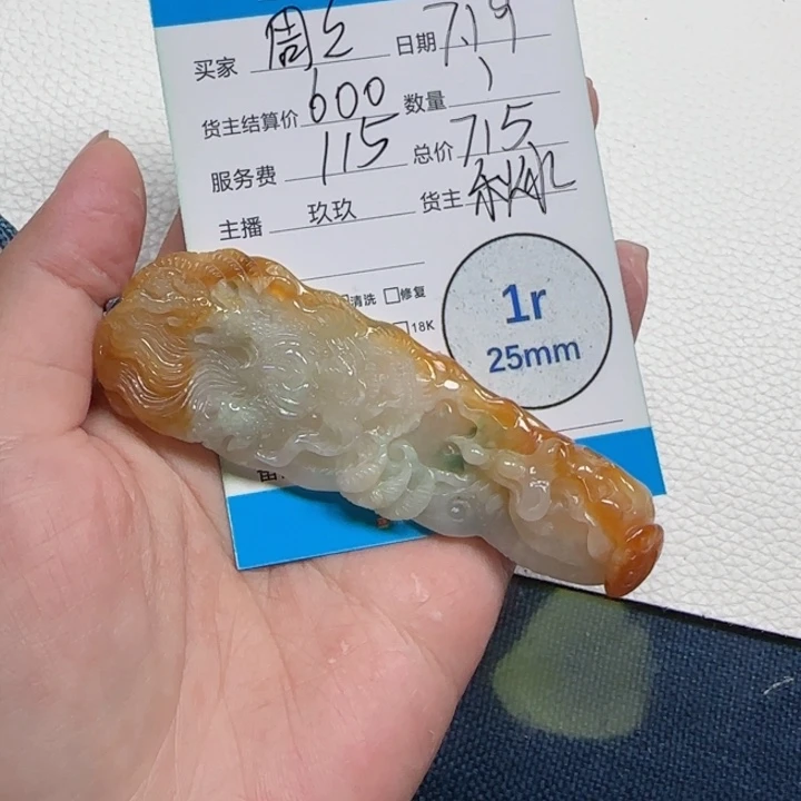 翡翠颈饰未镶嵌周***周翡翠