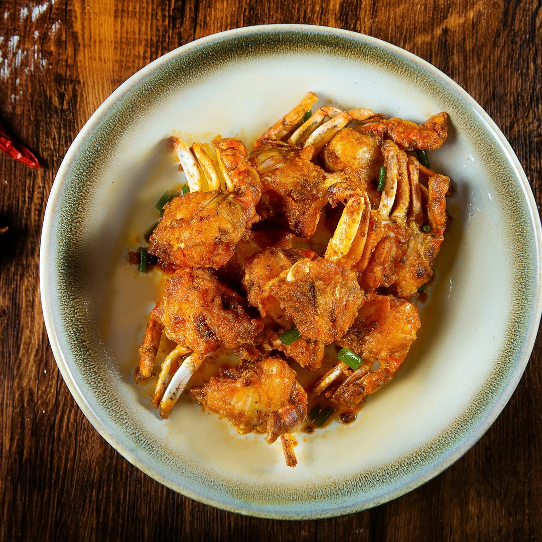 【150g/盒】舟山特色熟食美味即食椒盐蟹休闲网红香辣油炸海味零食