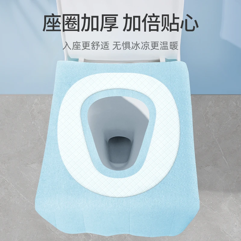 巴迪高一次性马桶垫全覆盖加厚产妇月子家用防水粘贴厕所坐便器