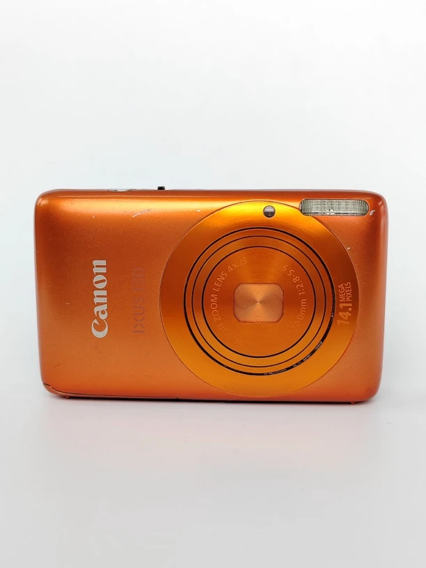 95新 Canon/佳能 ixus130活力橙1410万像素4倍变焦ccd数码相机