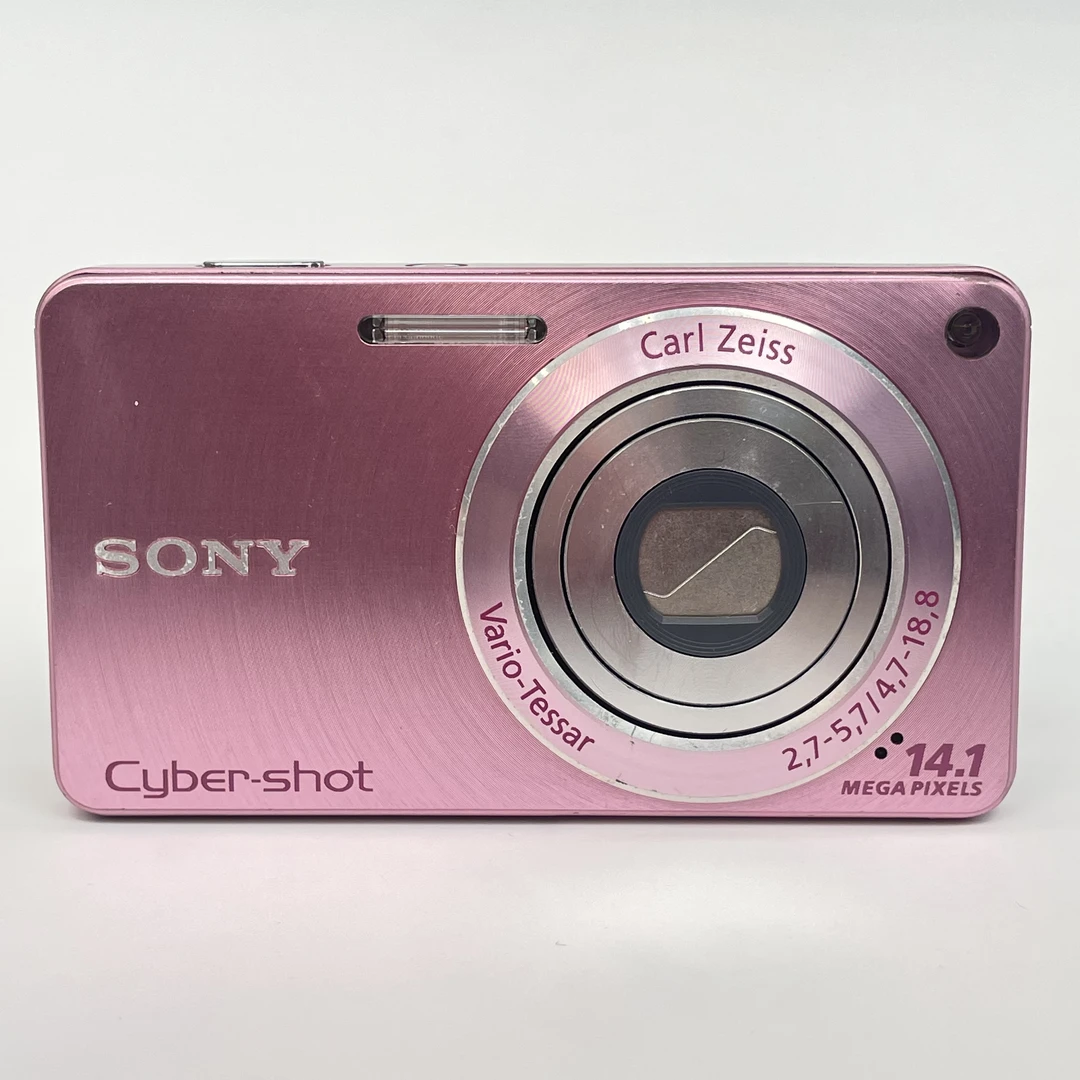 95新 Sony/索尼 w350粉色1410万像素4倍变焦复古ccd数码相机