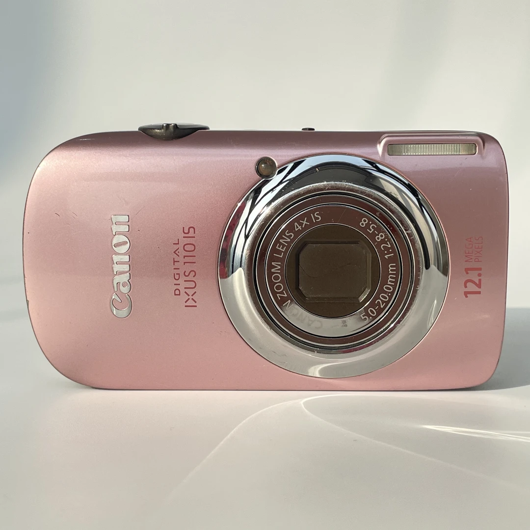 95新 Canon/佳能 ixus110粉色1210万像素4倍变焦复古ccd数码相机