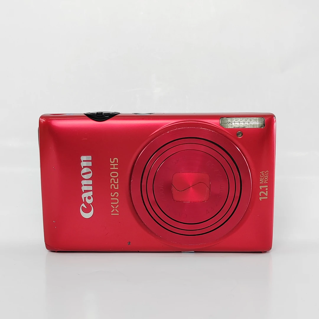95新 Canon/佳能 ixus220红色1210万像素5倍变焦ccd数码相机