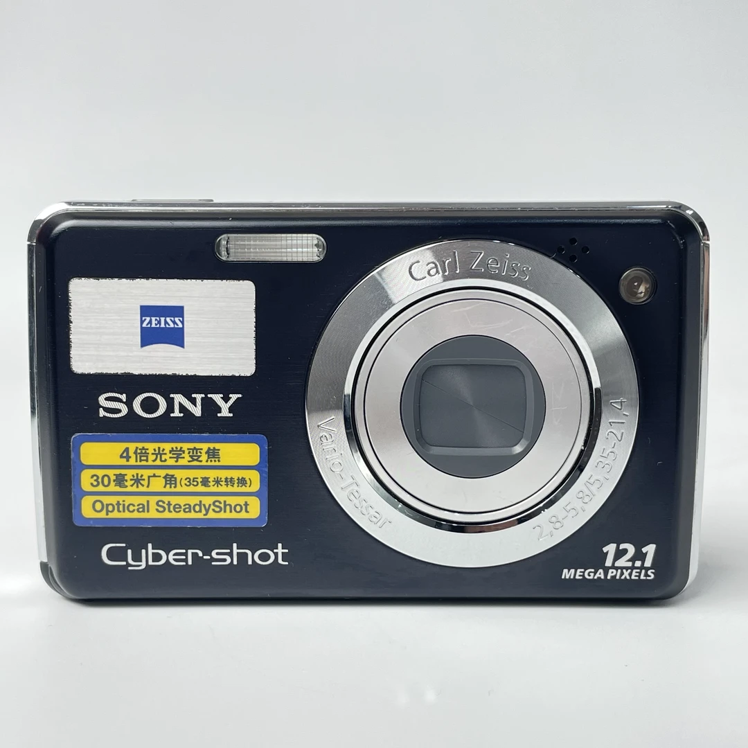 95新 Sony/索尼 w220黑色1210万像素4倍变焦复古ccd数码相机