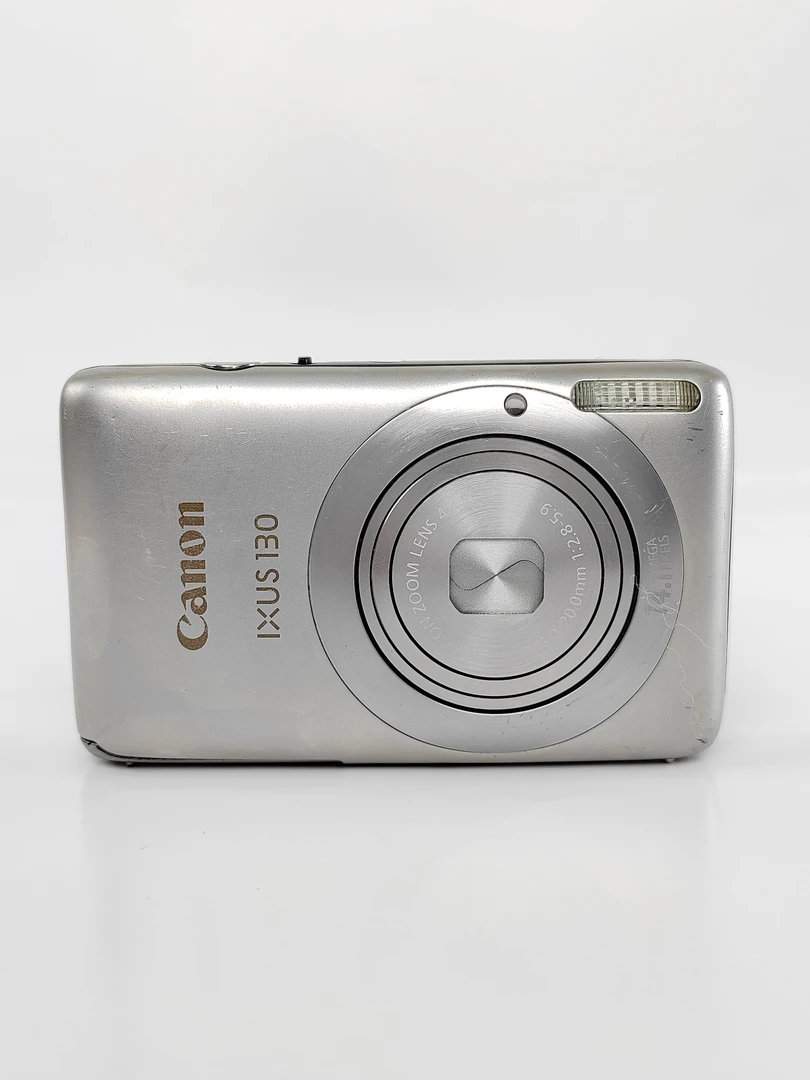 95新 Canon/佳能 ixus130银色1410万像素4倍变焦ccd数码相机