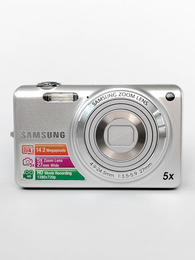 95新 Samsung/三星 st65轻奢银1400万像素5倍变焦ccd数码相机