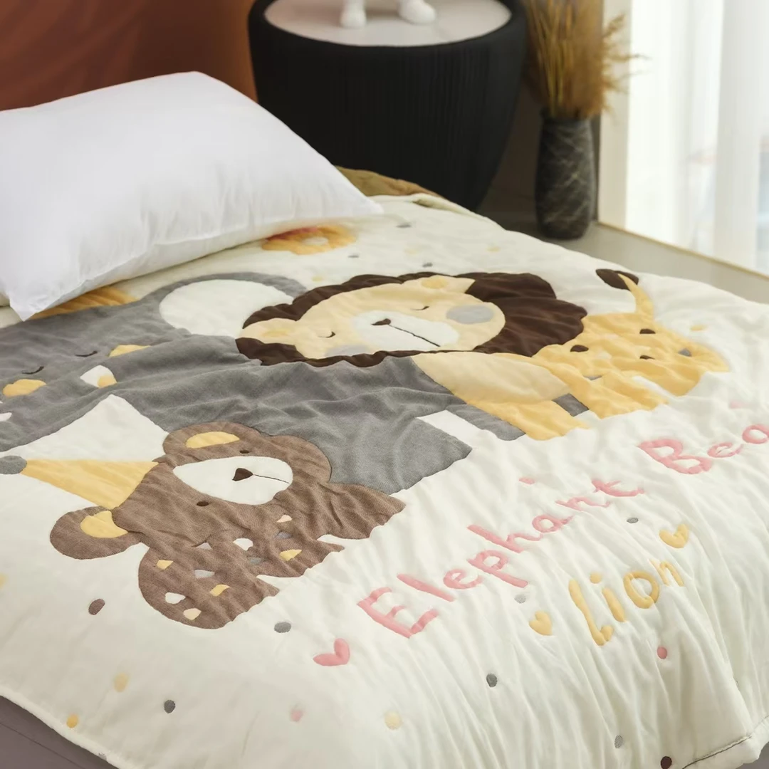 【温暖家居】泡芙被150×200cm-动物世界