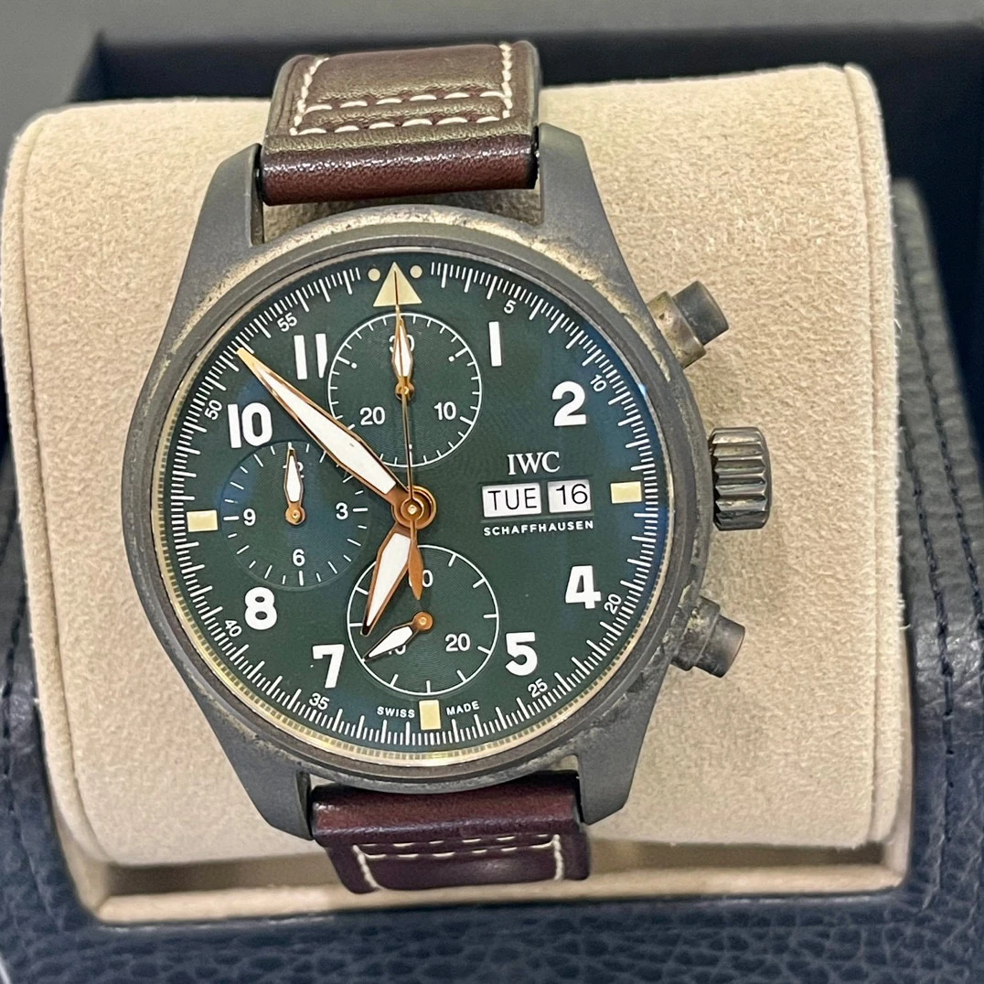 99新 IWC/万国 三只鱼/IW387902青铜飞行员/41mm/全套21年