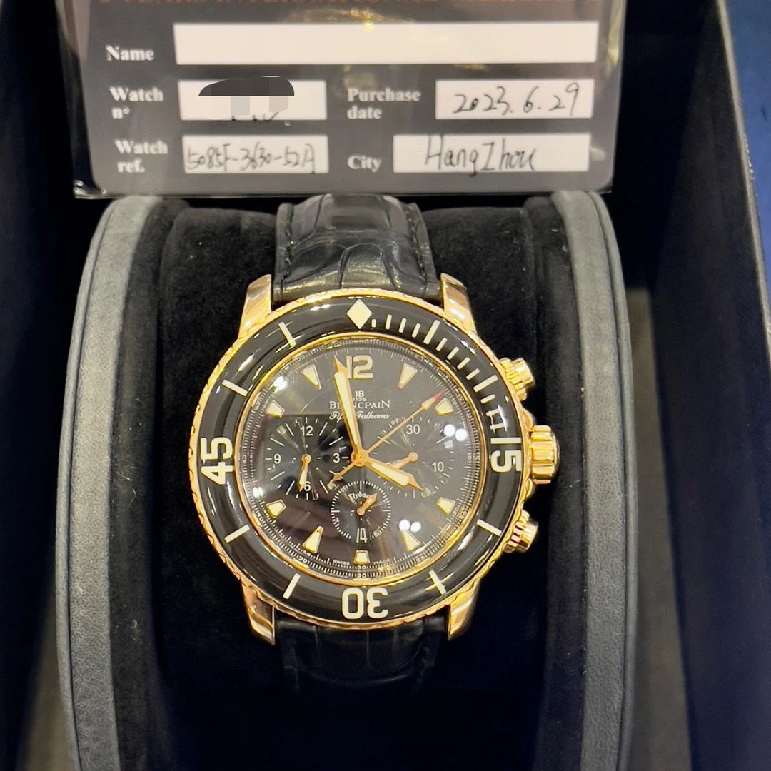 99新 宝珀 深圳名典/宝珀五十噚系列5085F/23年全套45mm