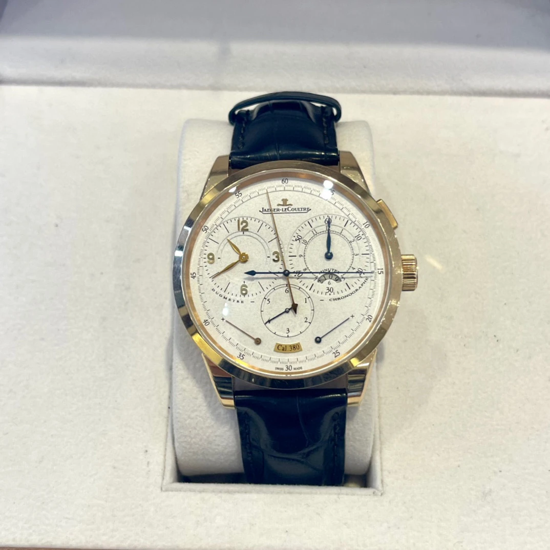 99新 Jaeger-LeCoultre/积家 深圳名典!Q6012420玫瑰金单表/42