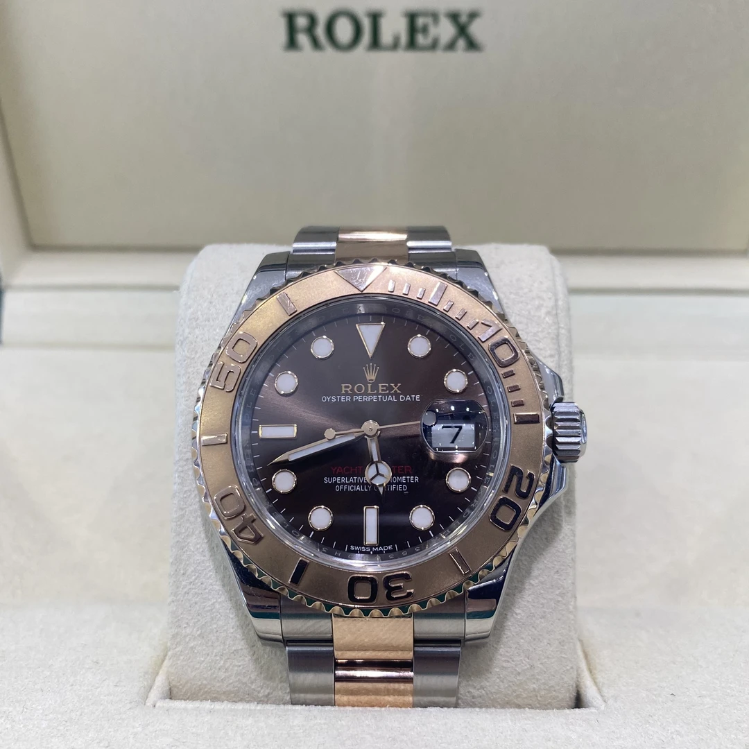99新 劳力士 三只鱼/游艇名仕/116621/玫瑰金咖啡盘/单表/40mm