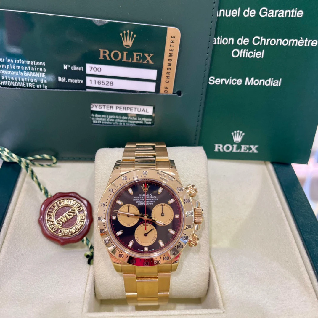 99新 Rolex/劳力士 深圳名典/劳力士小怪兽迪通拿116528/全套