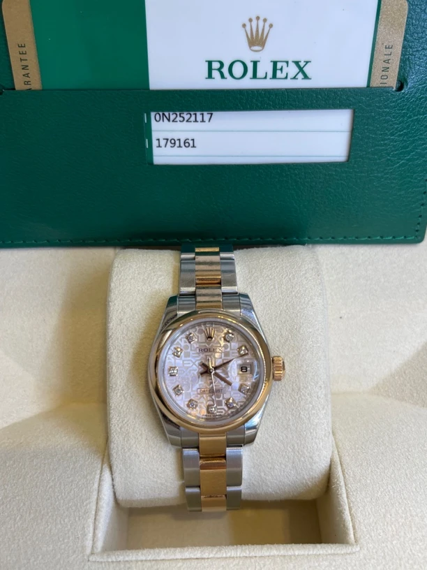 99新 Rolex/劳力士 深圳名典！179161 粉电脑17年全套/26mm