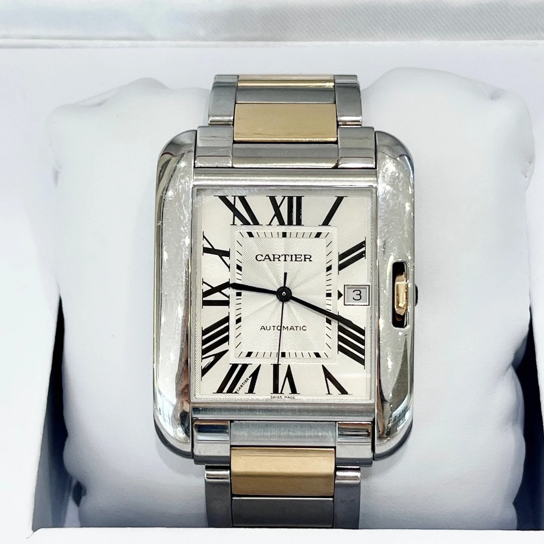 99新 Cartier/卡地亚 深圳名典！W531006坦克/47x36mm单表间玫瑰金